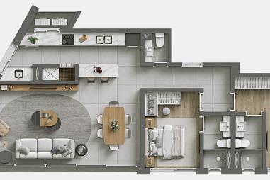 APARTAMENTO 2 DORMITORIOS 2 SUITES NO CENTRO DE TORRES