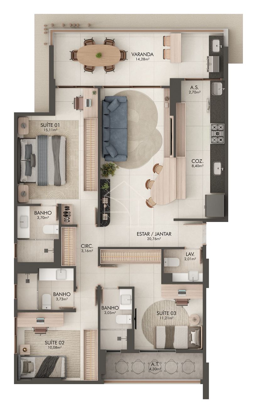 Apartamento, 4 quartos, 150 m² - Foto 26