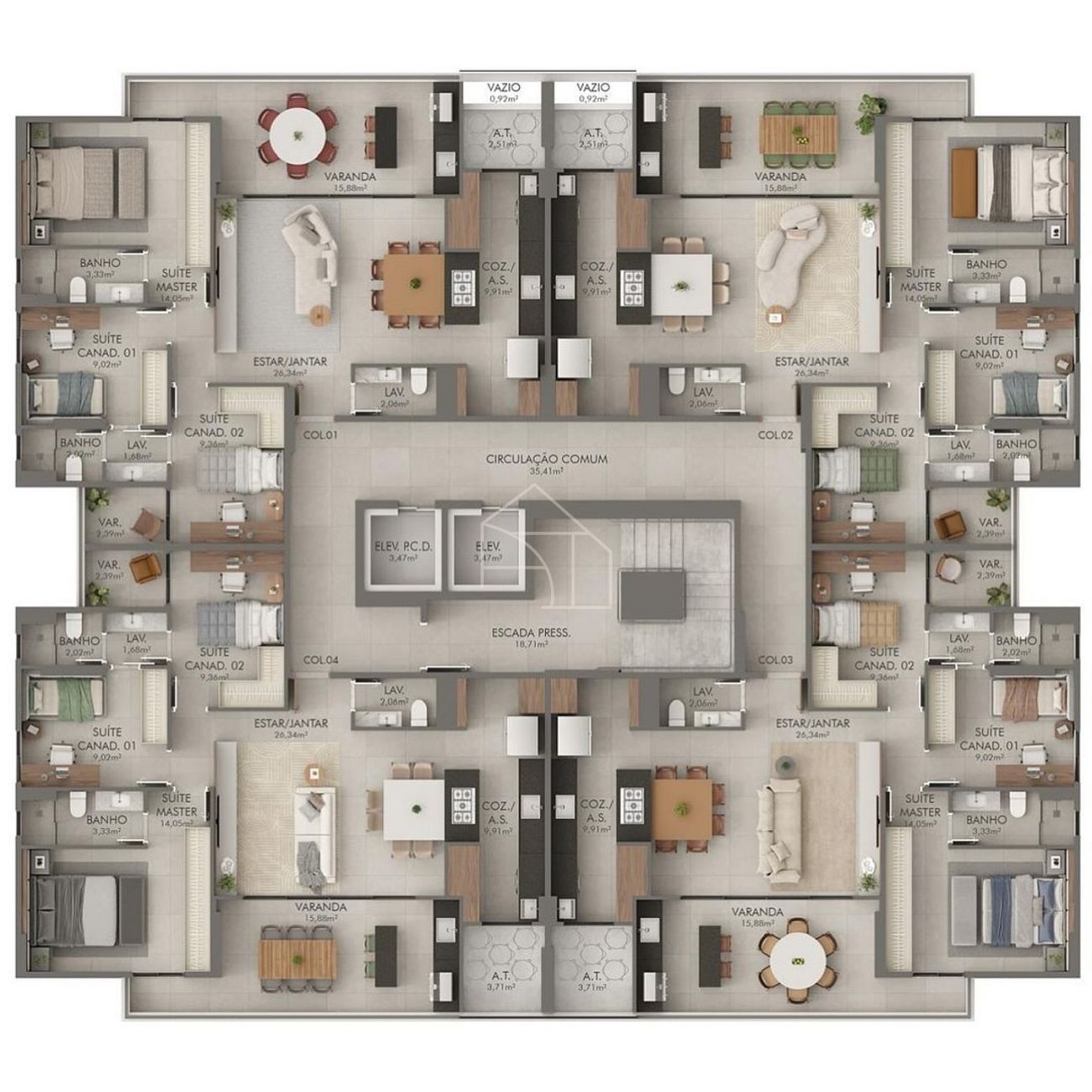 Apartamento, 3 quartos, 130 m² - Foto 20