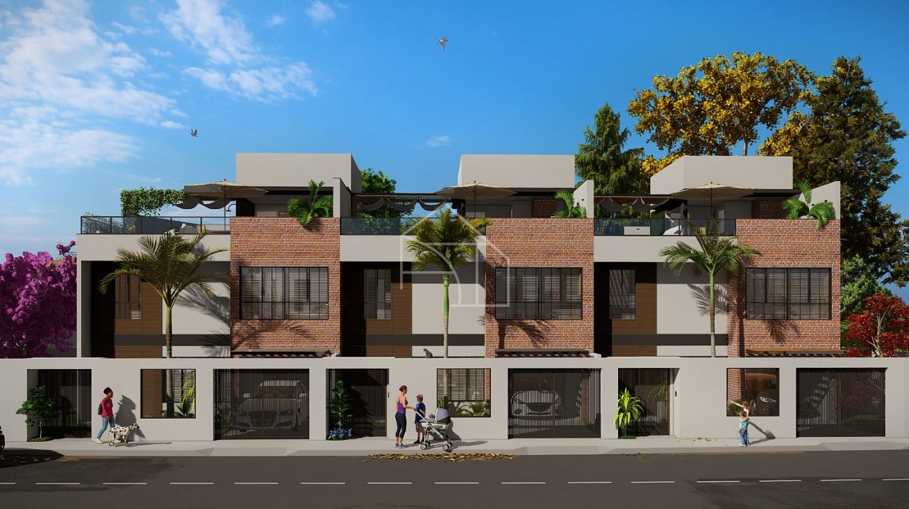 Casas Triplex com 3 suites jardim e Rooftop em Morada de Laranjeiras.