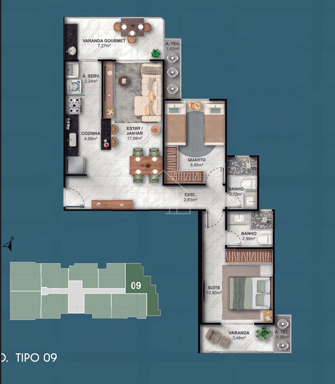 Apartamento, 2 quartos - Foto 10