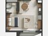 Planta Studio Ryokan: 1Q 29m� a partir de R$ 419.920