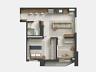 Planta Ryokan: 2Q 45m� 1 vaga a partir de R$ 649.650