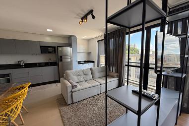 Apartamento mobiliado à venda, 44m² – Atiradores - Joinville/SC