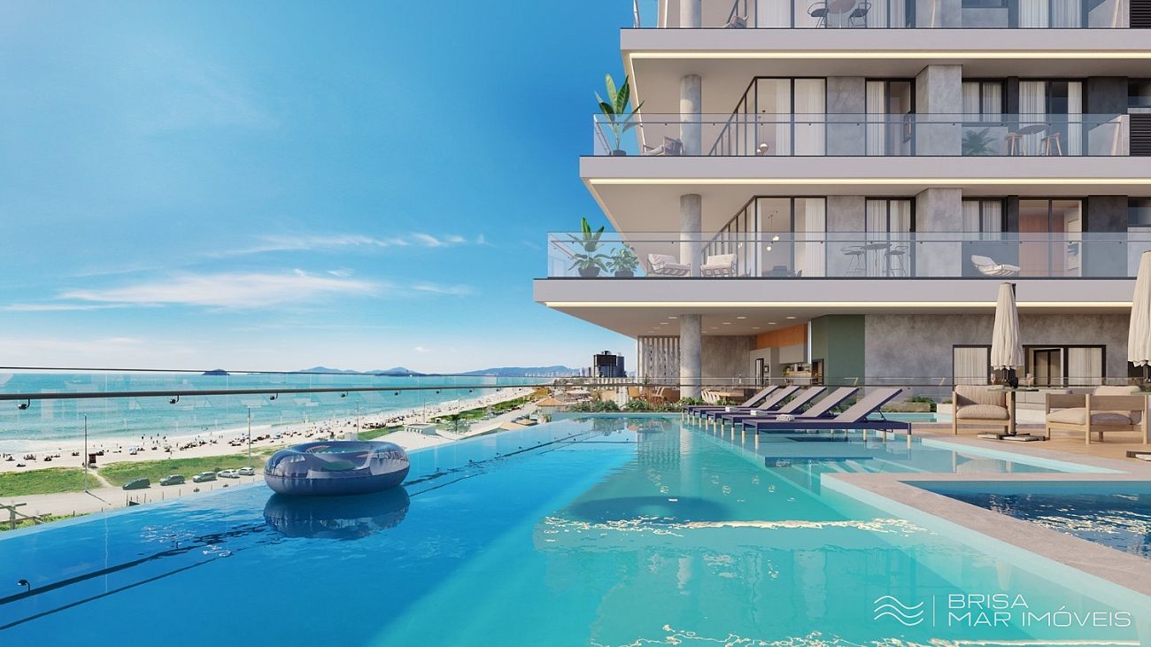 3 suítes, frente mar perene, piscina, alto padrão Tauf em Balneário Piçarras
