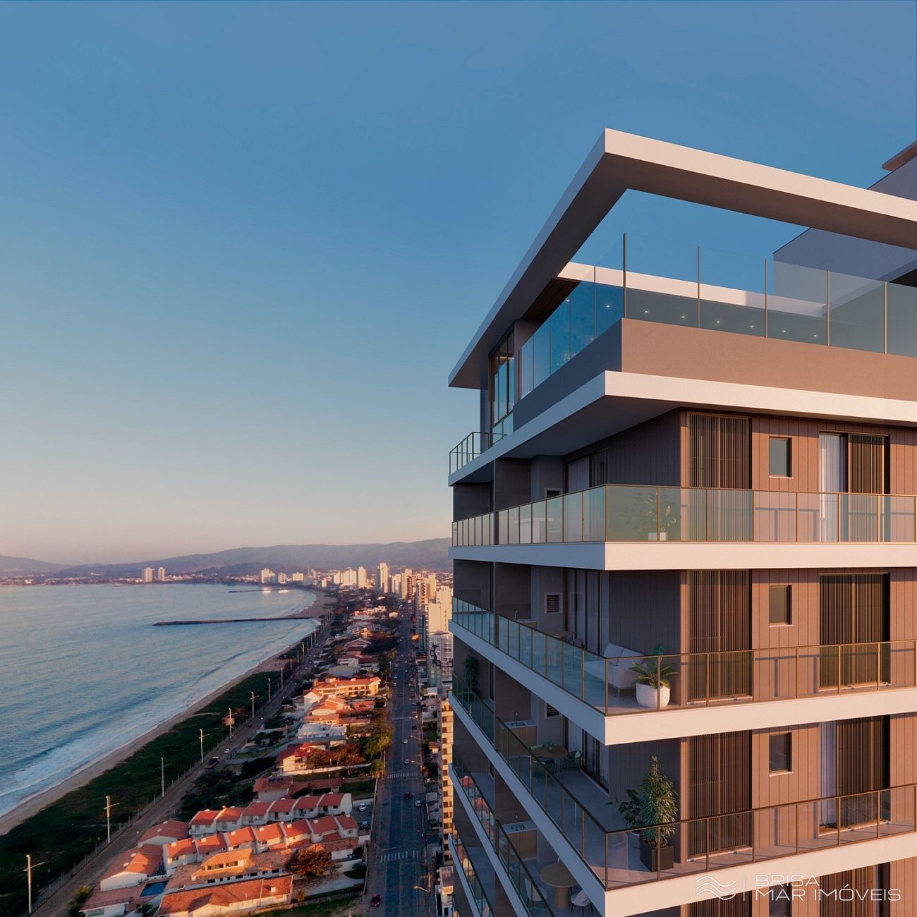 REVENDA 10° ANDAR 3 suítes, vista mar permanente, centro de Balneário Piçarras