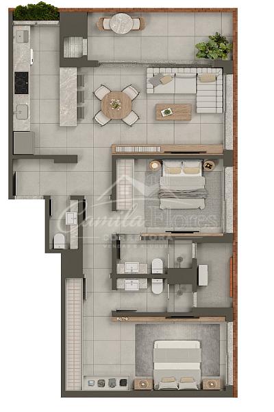 �GORA � Apartamento em constru��o de 2 su�tes centro em Torres/RS 22