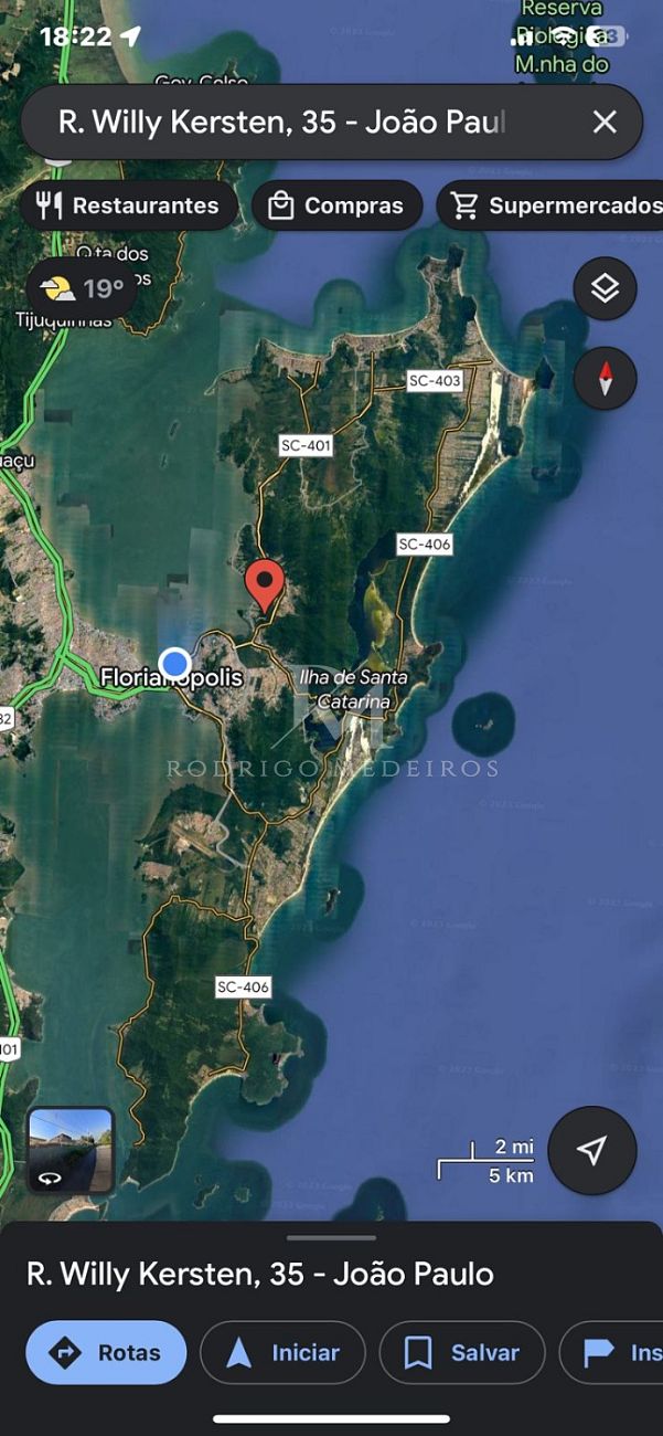 Conjunto de 4 terrenos com construções no João Paulo, Florianópolis