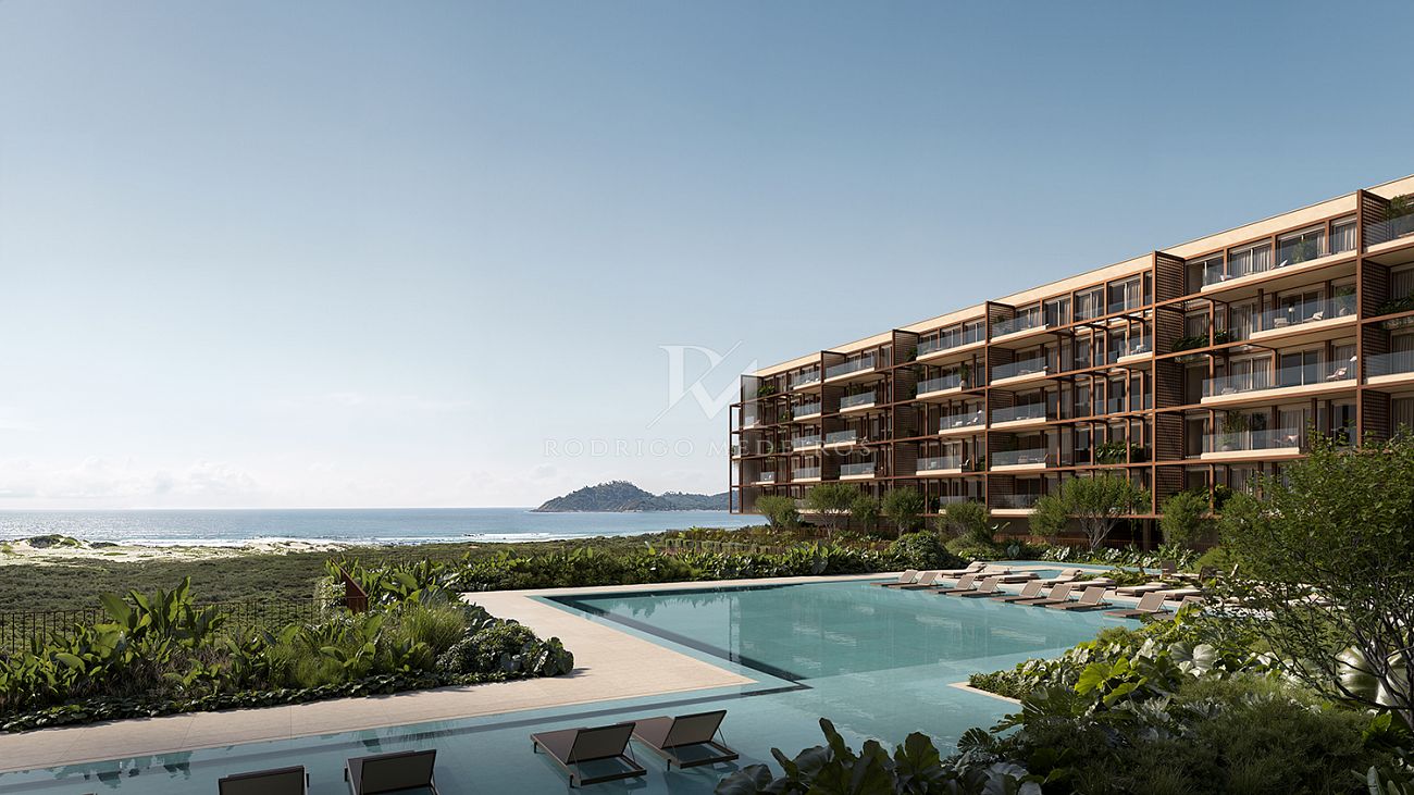 Apartamentos, gardens e casas frente mar no Campeche, Florianópolis