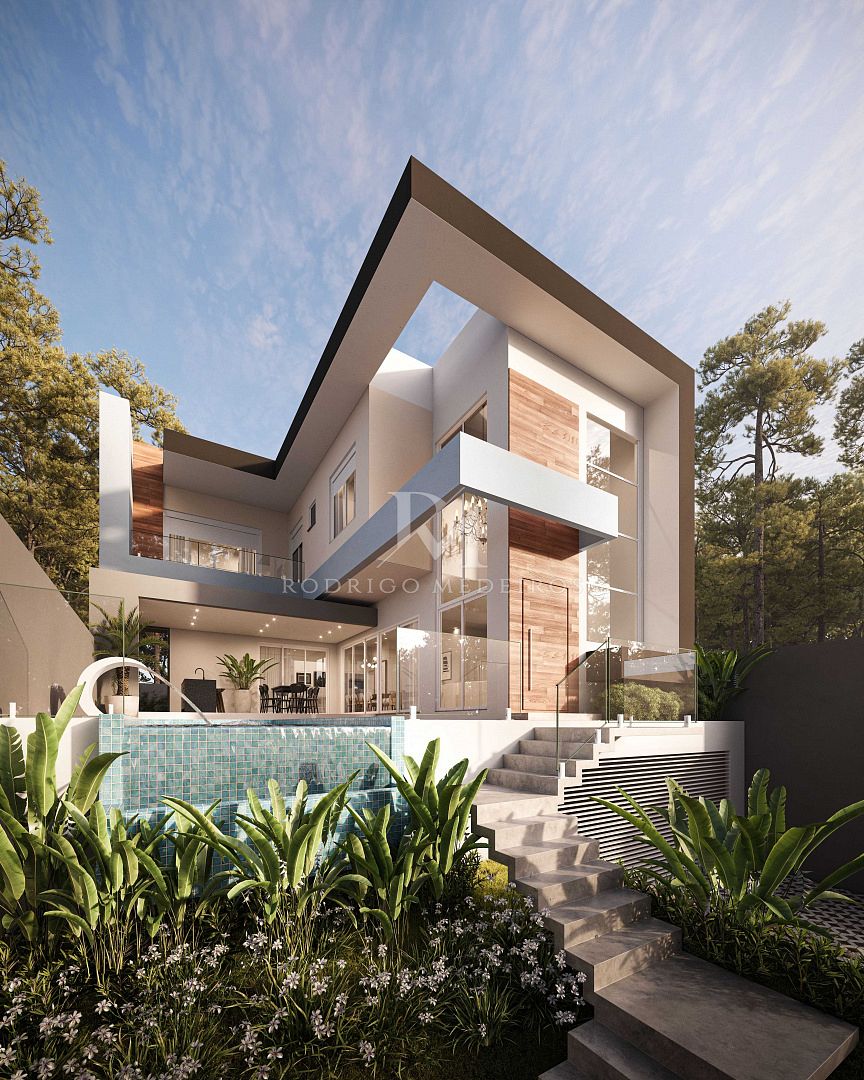 Casa 3 Pavimentos, 3 Suítes, Piscina, Pedra Branca - Palhoça-SC