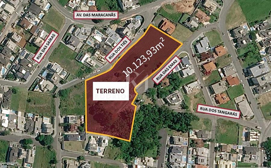Terreno urbano com 10.123 m� na Pedra Branca, Palho�a 1