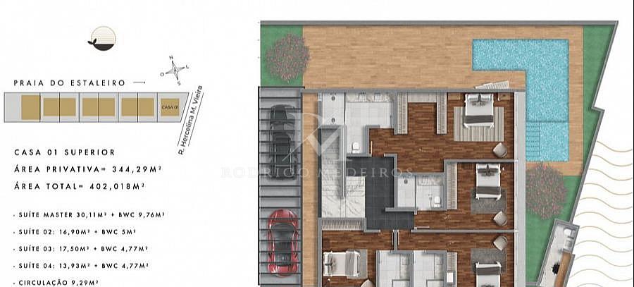 Casa em Condomínio com 4 quartos à venda, 344m², 5 banheiros, 2 garagens - Praia do Estaleiro - Balneário Camboriú — foto 3