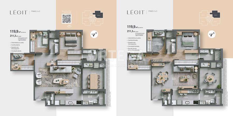 Apartamento com 03 quartos em Maringá PR. Zona 03. — foto 40
