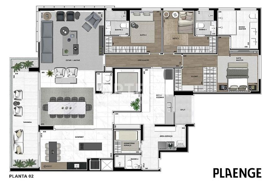 Apartamento com 04 quartos em Maringá PR. Zona 01. — foto 8