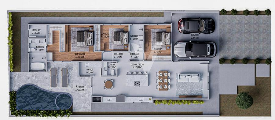 Casa Solus - Resid�ncia de Alto Padr�o no Reserva da Pedra 34