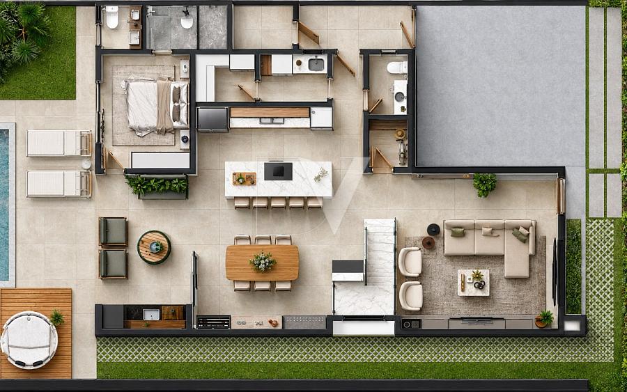 Casa de Alto Padr�o no Reserva da Pedra | Palho�a 9