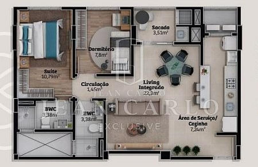 Apartamento à venda no Bairro São João em Itajaí no Edifício Jardins de Burle Marx — foto 5