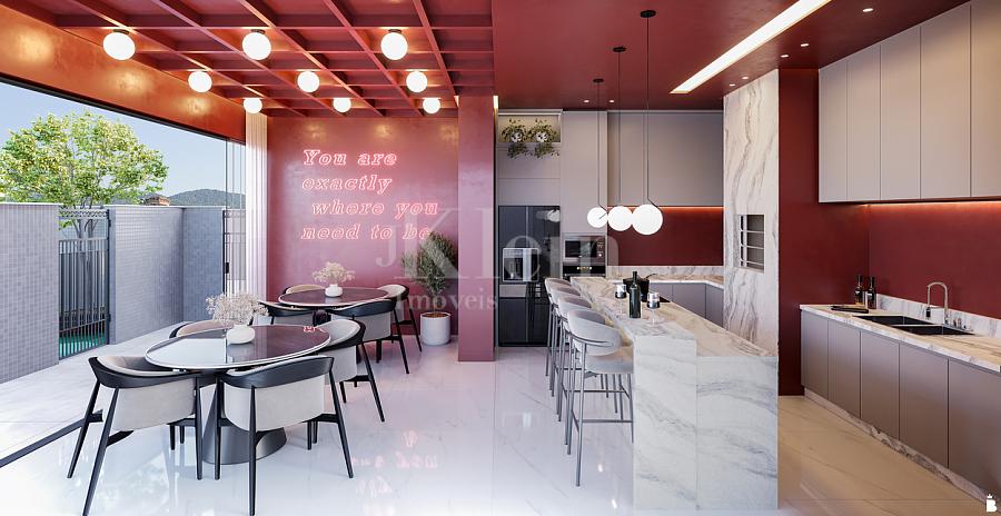 Espa�o gourmet do Rubelita Palace Residence em Itapema