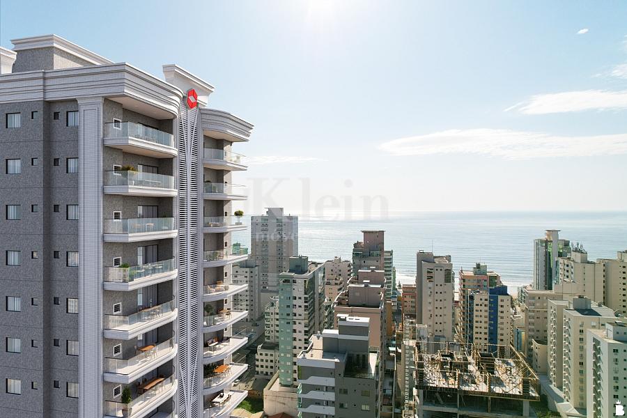 Fachada do topo do Rubelita Palace Residence em Itapema