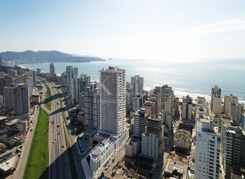 Fachada vista a�rea do Rubelita Palace Residence em Itapema