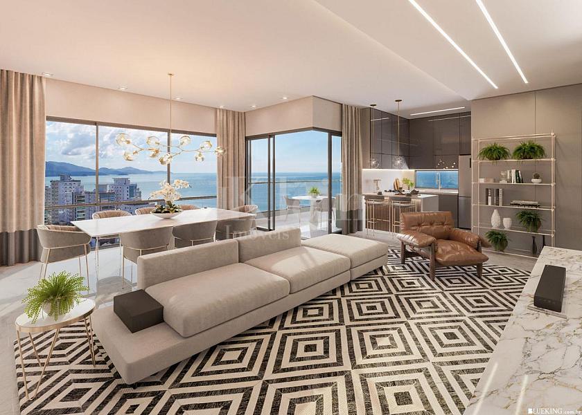 Living do apartamento � venda no Edif�cio Pier Monte Carlo em Porto Belo