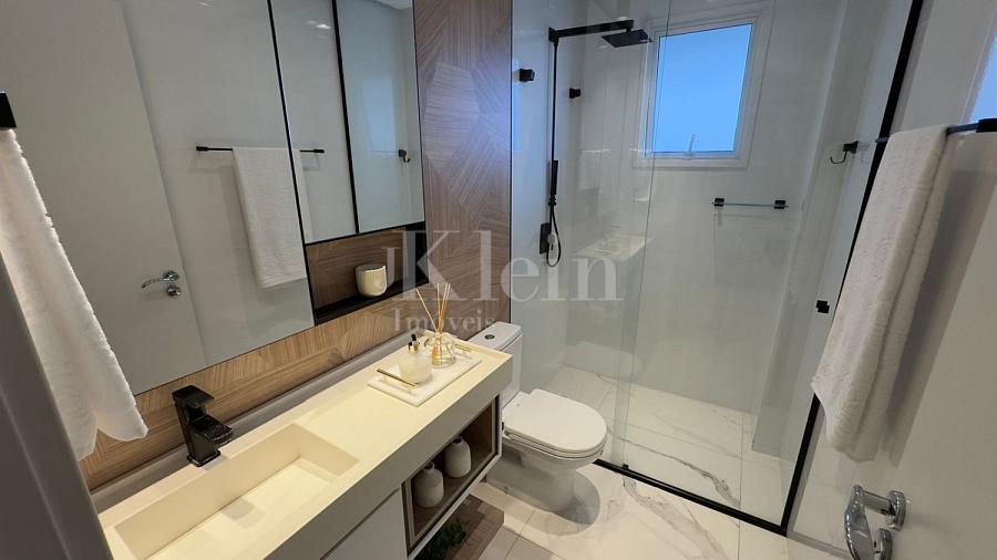 Banheiro do apartamento do Edif�cio Vogue CNA em Itapema