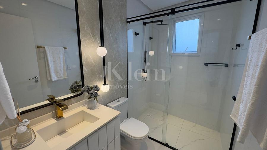 Banheiro do apartamento do Edif�cio Vogue CNA em Itapema