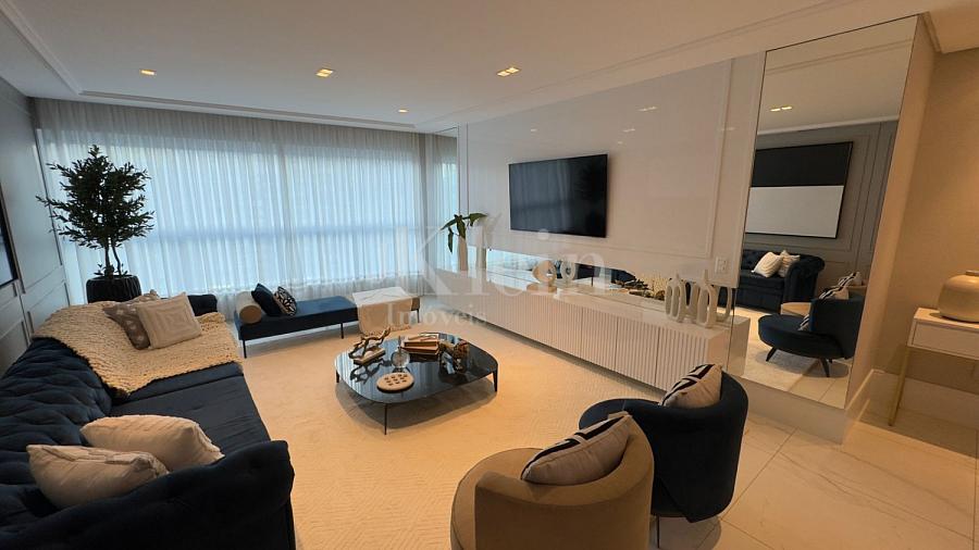 Living do apartamento do Edif�cio Vogue CNA em Itapema