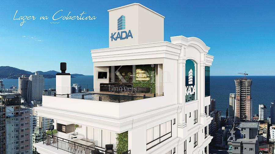 Fachada do topo do Le Chloe na Meia Praia em Itapema