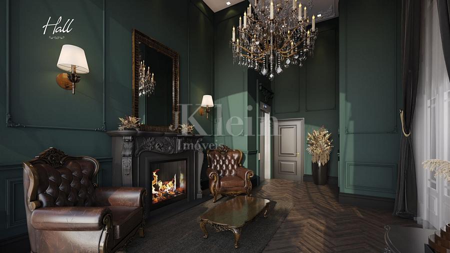 Hall de entrada do Le Chloe na Meia Praia em Itapema