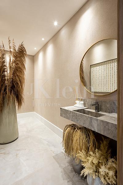 Banheiro do lazer do Grand Mirage no Centro em Itapema