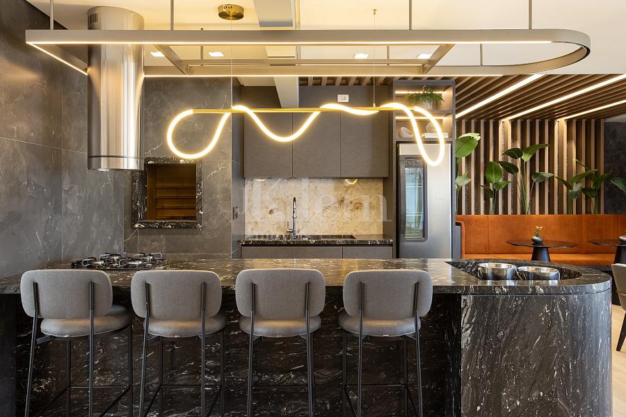 Espa�o gourmet do Grand Mirage no Centro em Itapema