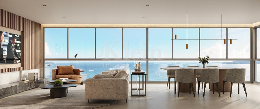 Living do apartamento � venda tipo 2 do Saint John em Itapema | Centro