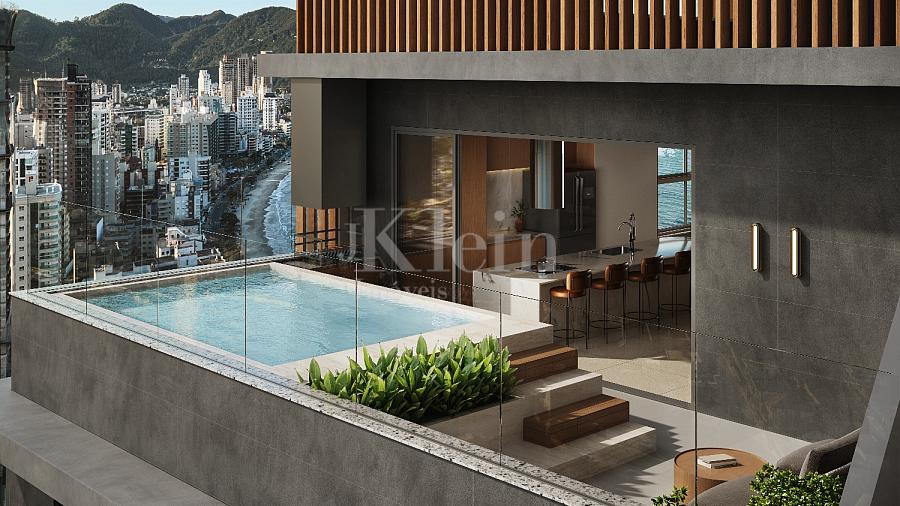 Terra�o do apartamento diferenciado � venda tipo 1 do Saint John em Itapema | Centro