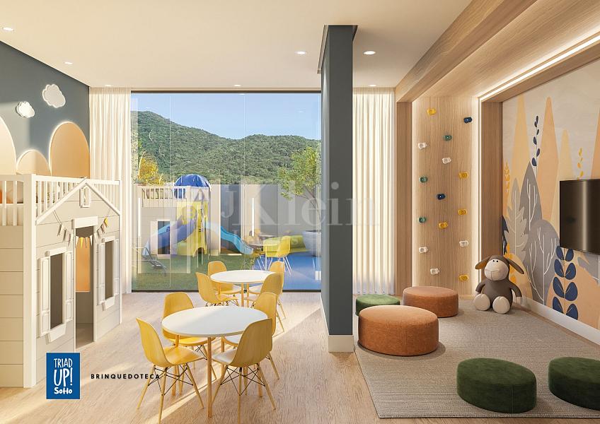 Brinquedoteca do Triad UP! Soho no Tabuleiro dos Oliveiras em Itapema