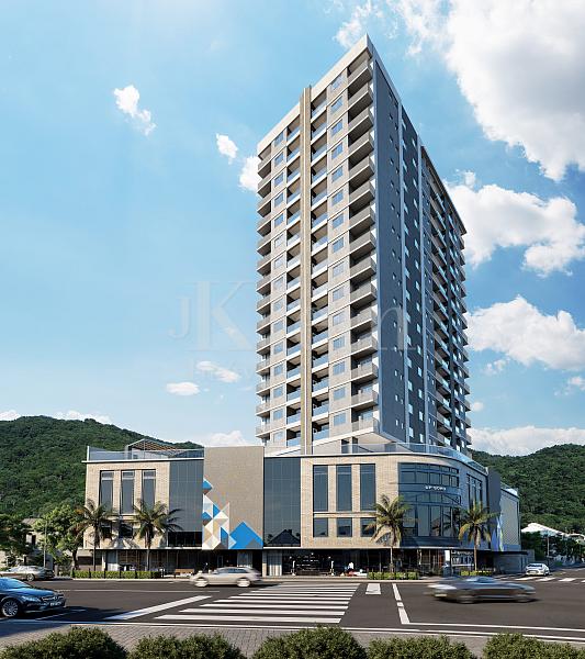 Fachada do Triad UP! Soho no Tabuleiro dos Oliveiras em Itapema