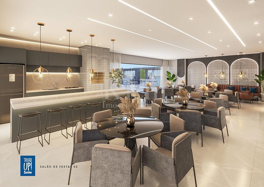 Sal�o de festas do Triad UP! Soho no Tabuleiro dos Oliveiras em Itapema