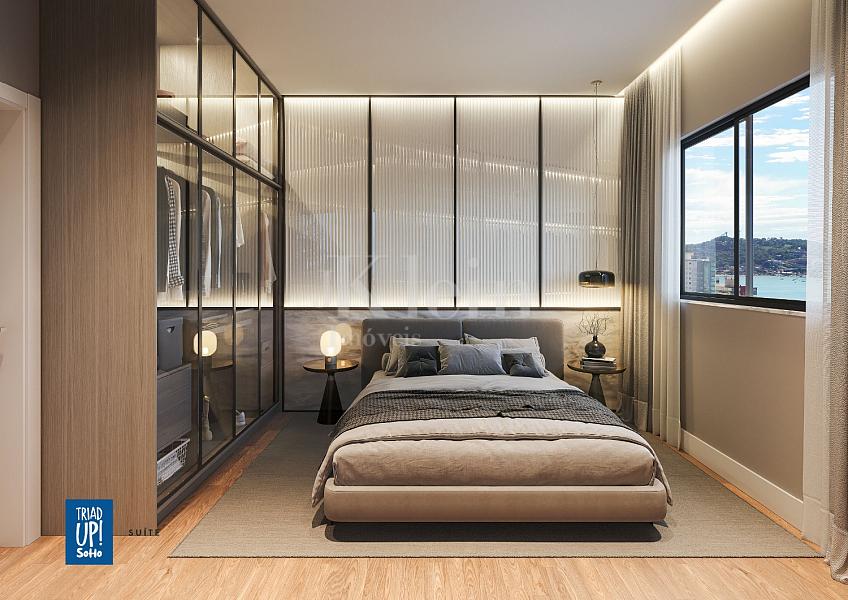 Su�te do apartamento do Triad UP! Soho no Tabuleiro dos Oliveiras em Itapema