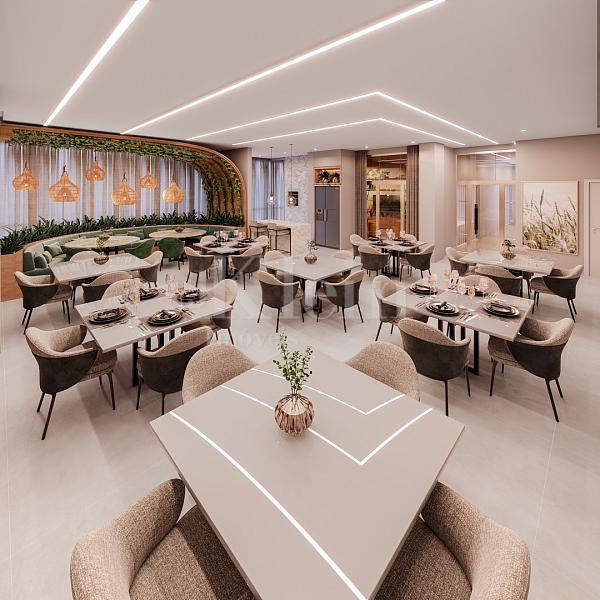 Sal�o de festas do Portal 246 Residence na Meia Praia em Itapema