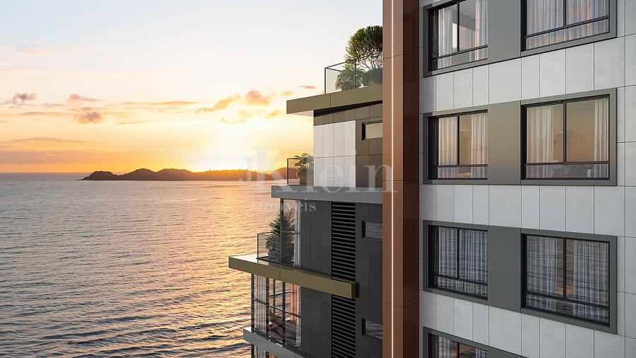 Fachada topo no High Tower no centro de Itapema