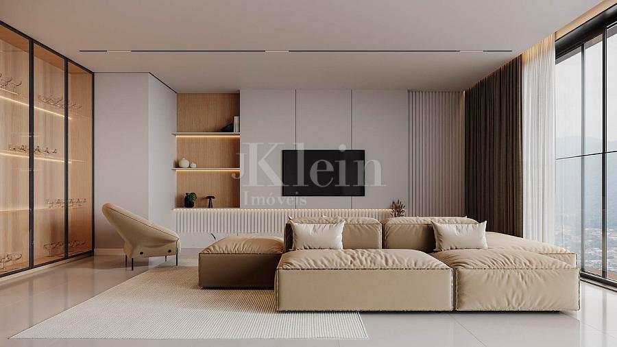 Living do apartamento � venda no High Tower no centro de Itapema