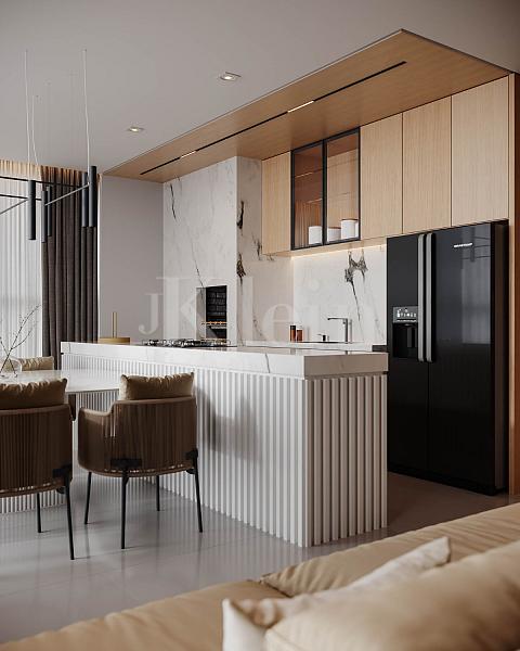 Living do apartamento � venda no High Tower no centro de Itapema