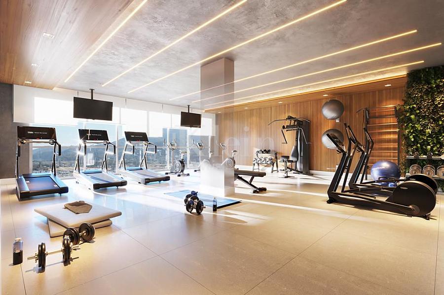 Academia do Charming Residence no Morretes em Itapema