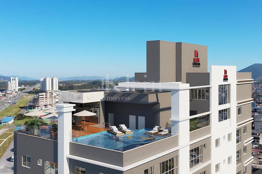 Vista do lazer do Charming Residence no Morretes em Itapema