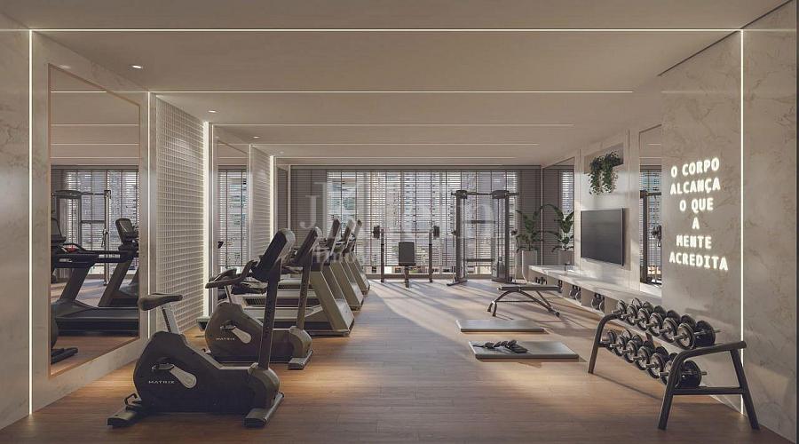 Academia do empreedimento Ametista Home Club em Meia Praia Itapema