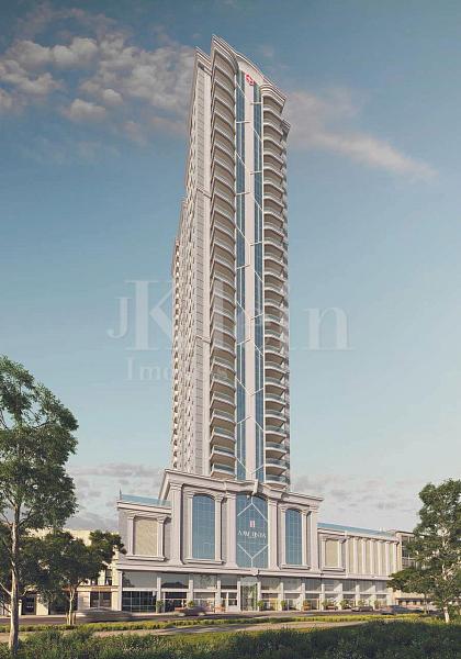 Fachada do empreedimento Ametista Home Club em Meia Praia Itapema