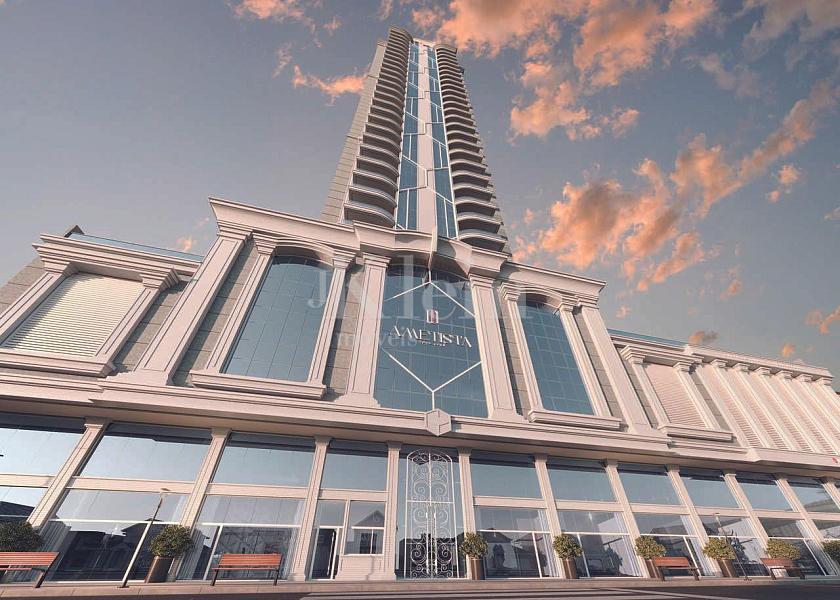 Fachada do empreedimento Ametista Home Club em Meia Praia Itapema