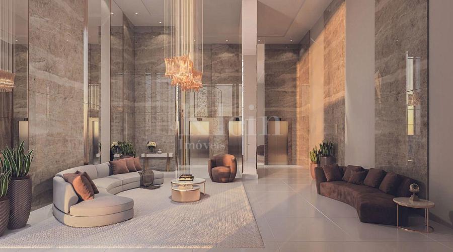 Hall de entrada do empreedimento Ametista Home Club em Meia Praia Itapema