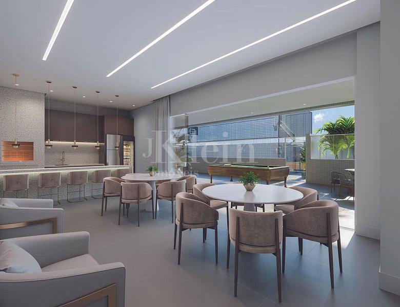 Espa�o gourmet e churrasqueira do empreedimento Ametista Home Club em Meia Praia Itapema