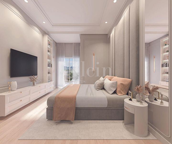 Suite de apartamento do empreedimento Ametista Home Club em Meia Praia Itapema